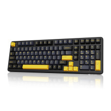 ATTACK SHARK X98 102-Key Mechanical Wireless/Wired Gaming Keyboard with Numpad, BT5.0/2.4G/USB-C Tri-Mode, Gasket Structure Hot-Swap Pre-lubed Linear Switch, RGB LED Backlit, 4000mAh Battery - Black